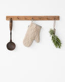 Linen oven mitt (1 pcs) in Natural linen