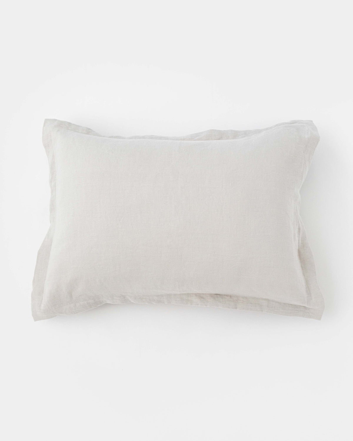 Linen pillow sham in Light gray