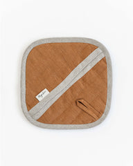 Linen pot-holder (1 pcs) in Cinnamon