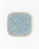 Linen pot-holder (1 pcs) in Blue melange