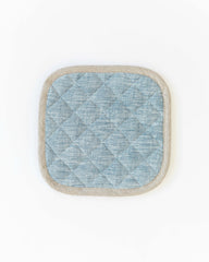 Linen pot-holder (1 pcs) in Blue melange