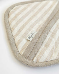 Linen pot-holder (1 pcs) in Striped in natural