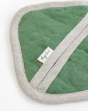 Linen pot-holder (1 pcs) in Forest green