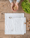 Set of Two Zero Waste Linen Produce Bags