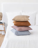 Waffle throw pillow cover in Light gray