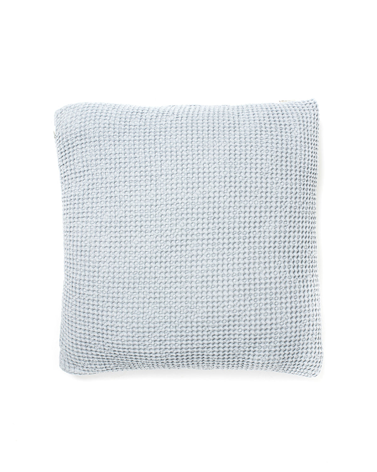 Waffle throw pillow cover in Light gray