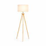 Lirios Three Legged Wooden Strip Floor Lamp - Natural