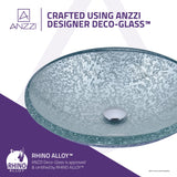 Arc Series Vessel Sink in Clear Glass