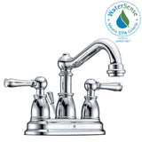 Edge Series 4 in. Centerset 2-Handle Mid-Arc Bathroom Faucet in Polished Chrome