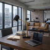 Lumora Table Lamp - Black outer - White inner