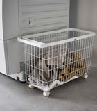 Rolling Wire Basket (14.8" H)  - Steel