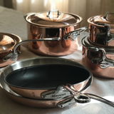 Mauviel M'6 S 5-Piece Induction Copper Cookware Set With Cast Stainless Steel Handles