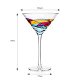 The Wine Savant Artisanal Hand Painted Stemless (Martini)