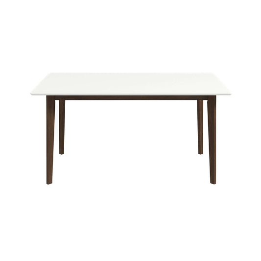 Carlos Solid Wood White Top Dining Table