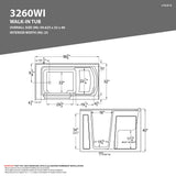 Nimbus Series Dual Jetted Bathtub with Microbubbles Jet