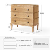 Justin 3-Drawer Nightstand