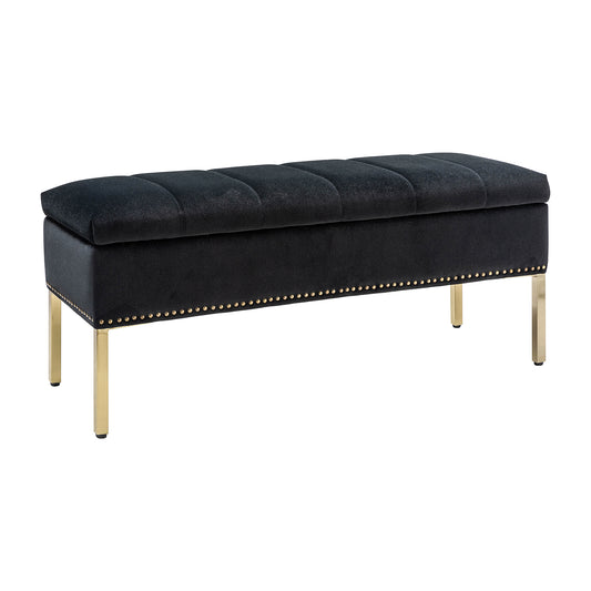 Fabio Upholstered Flip Top Storage Bench