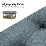 Deoius Tufted Round Cocktail Ottoman with Storage