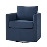 Asser Slipcovered Swivel Chair