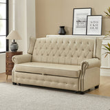 Ruedi Vegan Leather Sleeper Sofa