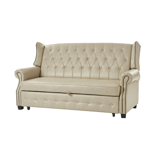 Ruedi Vegan Leather Sleeper Sofa