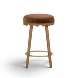 Oodle Performance Vegan Mohair Bar and Counter Stool