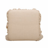 Gertrude Yellow Gingham Performance Linen Skirted Ottoman