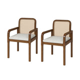 Antoine Ratten Dining Chair Set of 2
