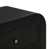 Hump 38" Arched 3-Drawer Bedside Chest