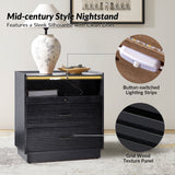 Lorenz Nightstand with USB and LED Light