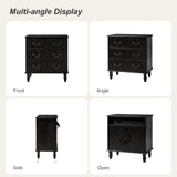 Hippe 3-Drawer Nightstand