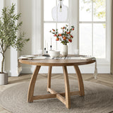 Miranda Solid Wood Round Dining Table