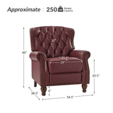 Abraham Genuine Leather Recliner