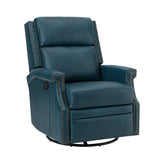 Louise Genuine Leather Swivel Rocker Recliner