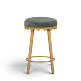 Oodle Performance Vegan Mohair Bar and Counter Stool