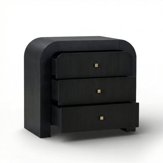 Hump 38" Arched 3-Drawer Bedside Chest