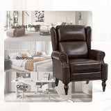 Arnold Genuine Leather Manual Recliner
