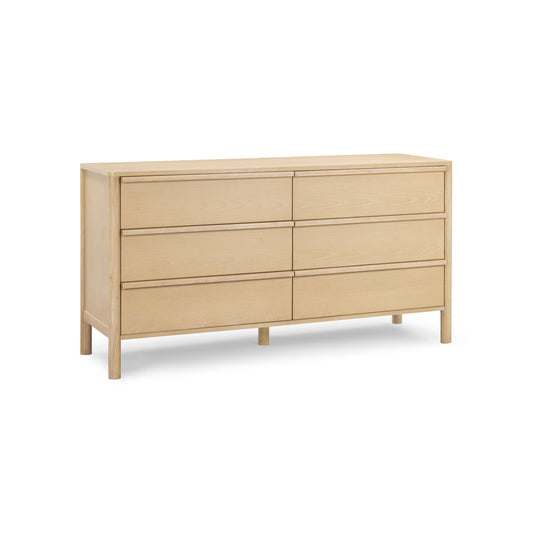 Tyra 62" Ash 6-Drawer Dresser