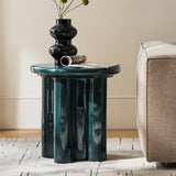 Mycale End Table-DARK GREEN