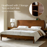 Claus Solid Wood Platform King Bed