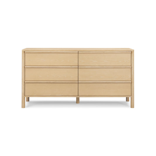 Tyra 62" Ash 6-Drawer Dresser