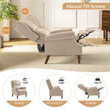 Rosalie Vegan Leather Manual Recliner
