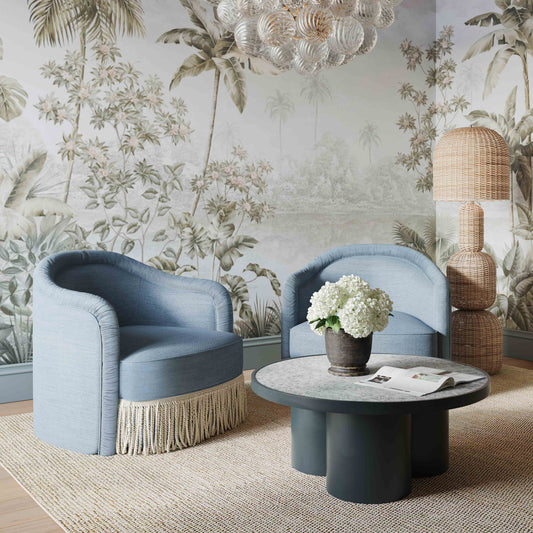 Pamela Tasseled Lounge Accent Chair