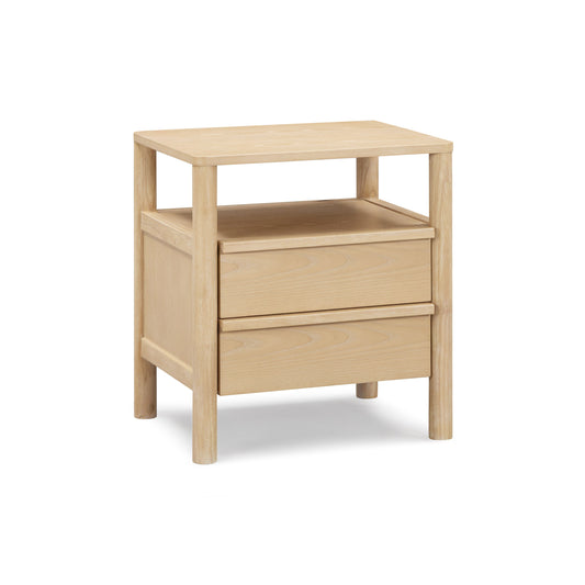 Tyra 22" Ash 2-Drawer Nightstand