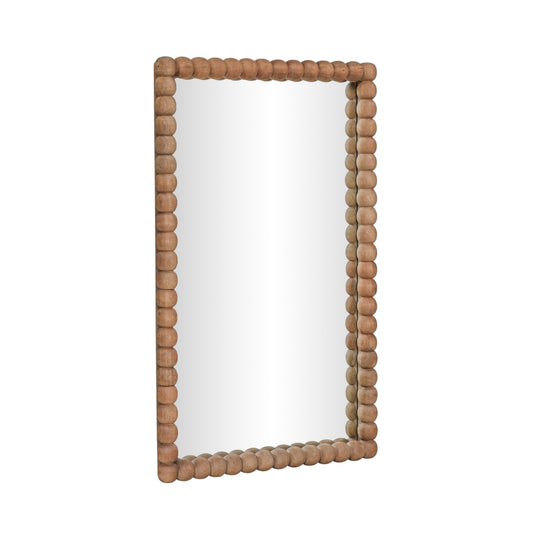 Cheyanne 29"X44" Carved Solid Wood Rectangular Wall Mirror