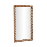 Cheyanne 29"X44" Carved Solid Wood Rectangular Wall Mirror