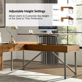 Alfons L Shape Lift Top Office Desk
