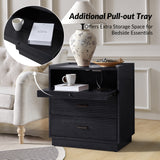 Lorenz Nightstand with USB and LED Light