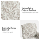 Kanrad Slipcover Dining Chair with Casters