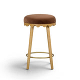 Oodle Performance Vegan Mohair Bar and Counter Stool